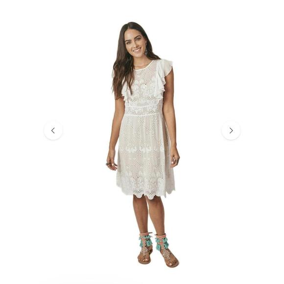 Dresses & Skirts - Guadalupe Castel Short Dress Off White - M